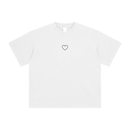 Right Side Cupid Tee White | "Complete my heart"