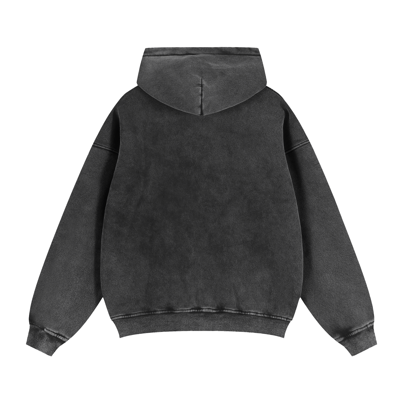 zip-through boxy hoodie