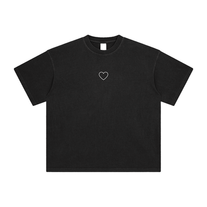 Right Side Cupid Tee Black | "Complete my heart"