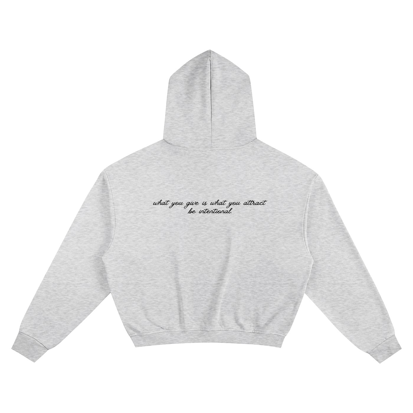 wisdom boxy hoodie gray