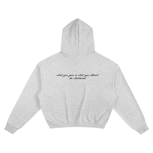 Wisdom Boxy Hoodie Gray