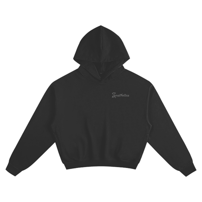 Wisdom Boxy Hoodie Black