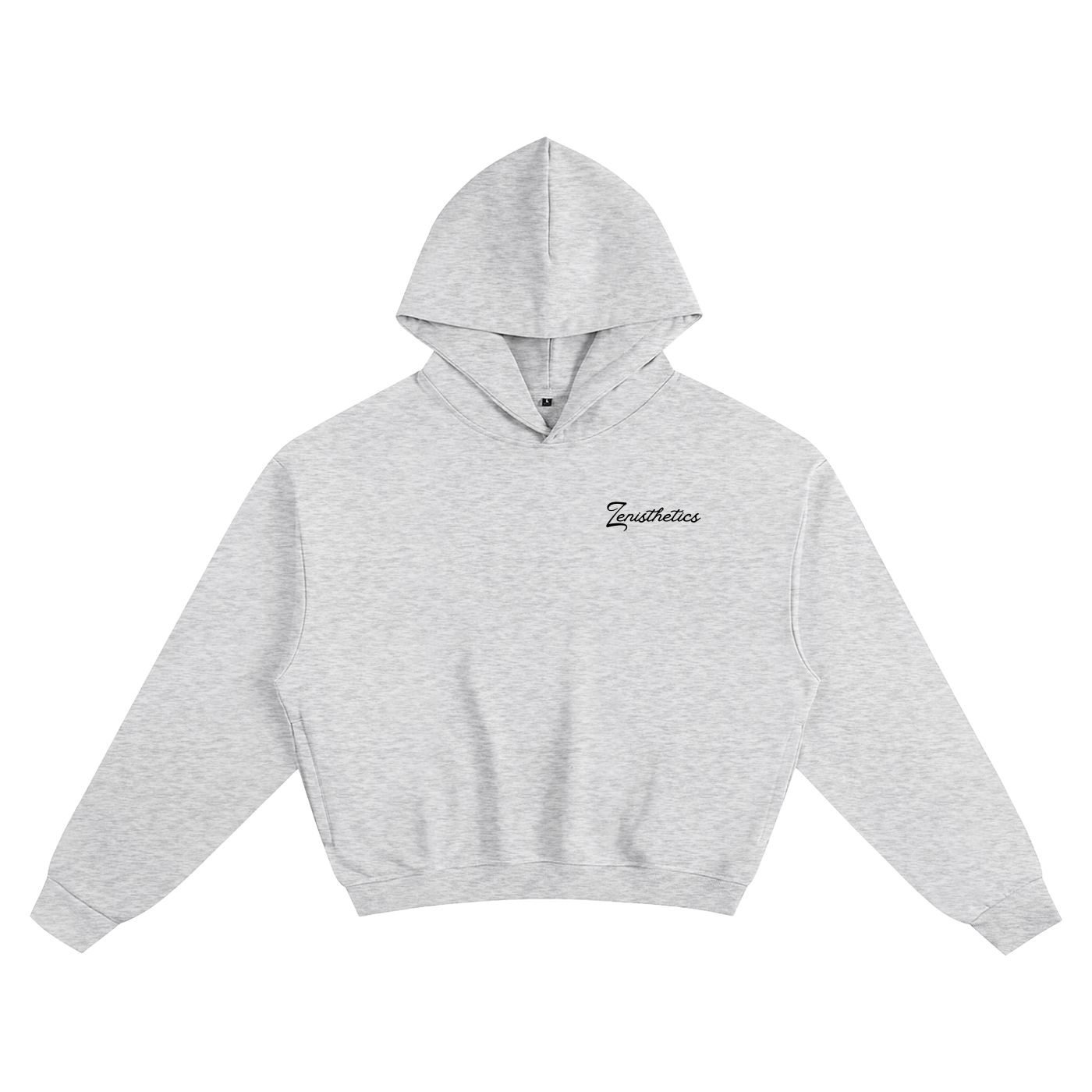 wisdom boxy hoodie gray