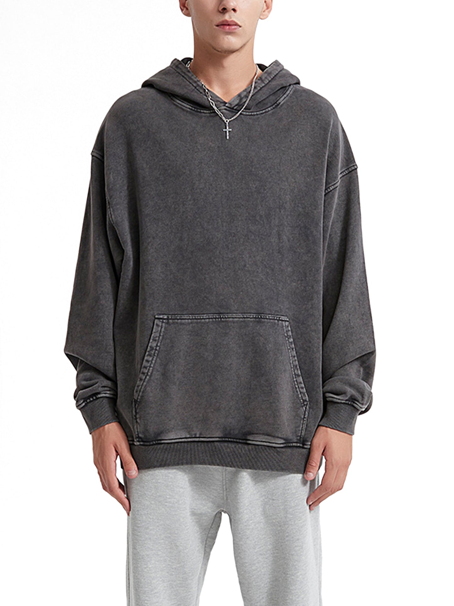 acid wash oversize hoodie