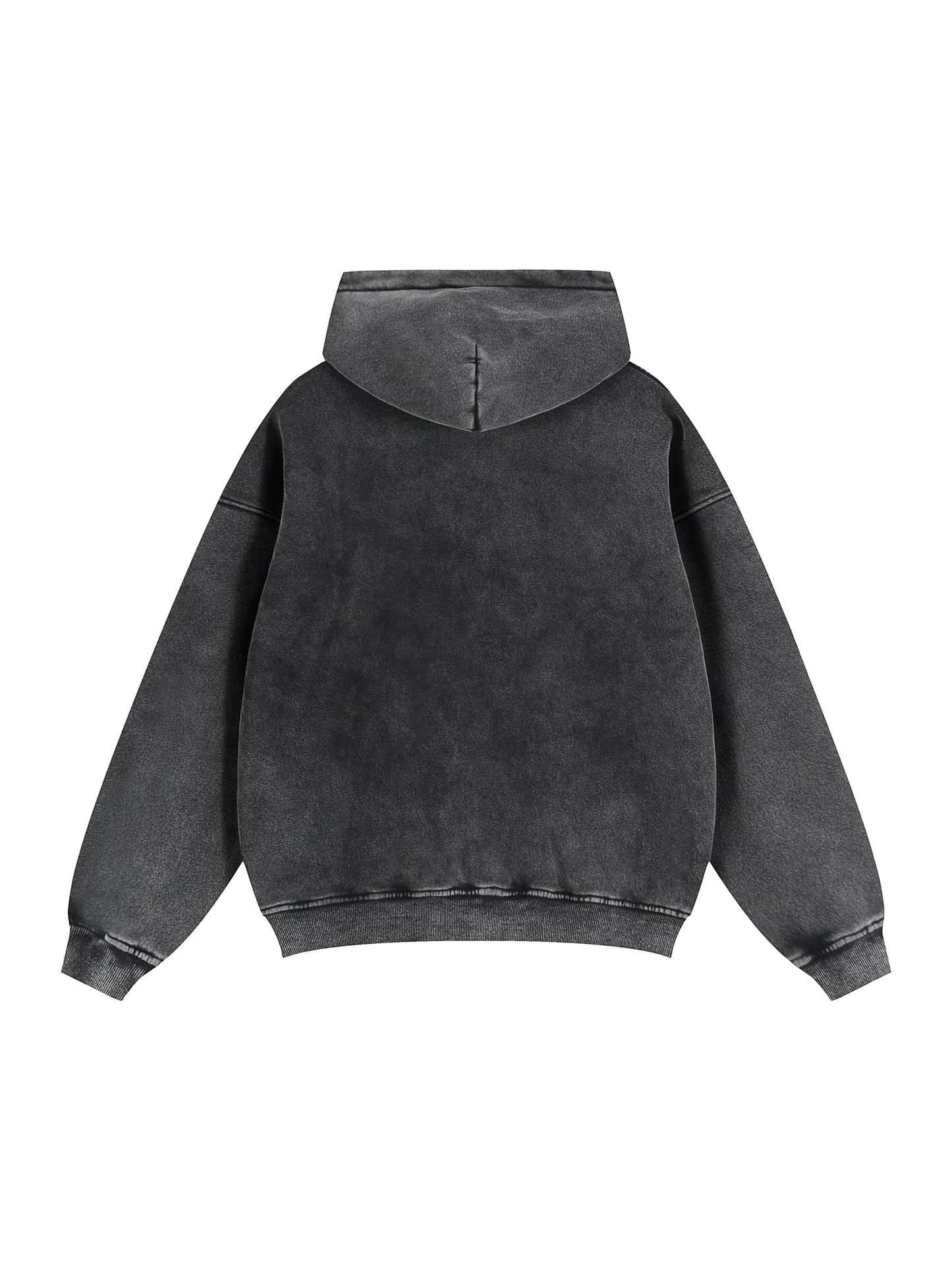 zip-through boxy hoodie