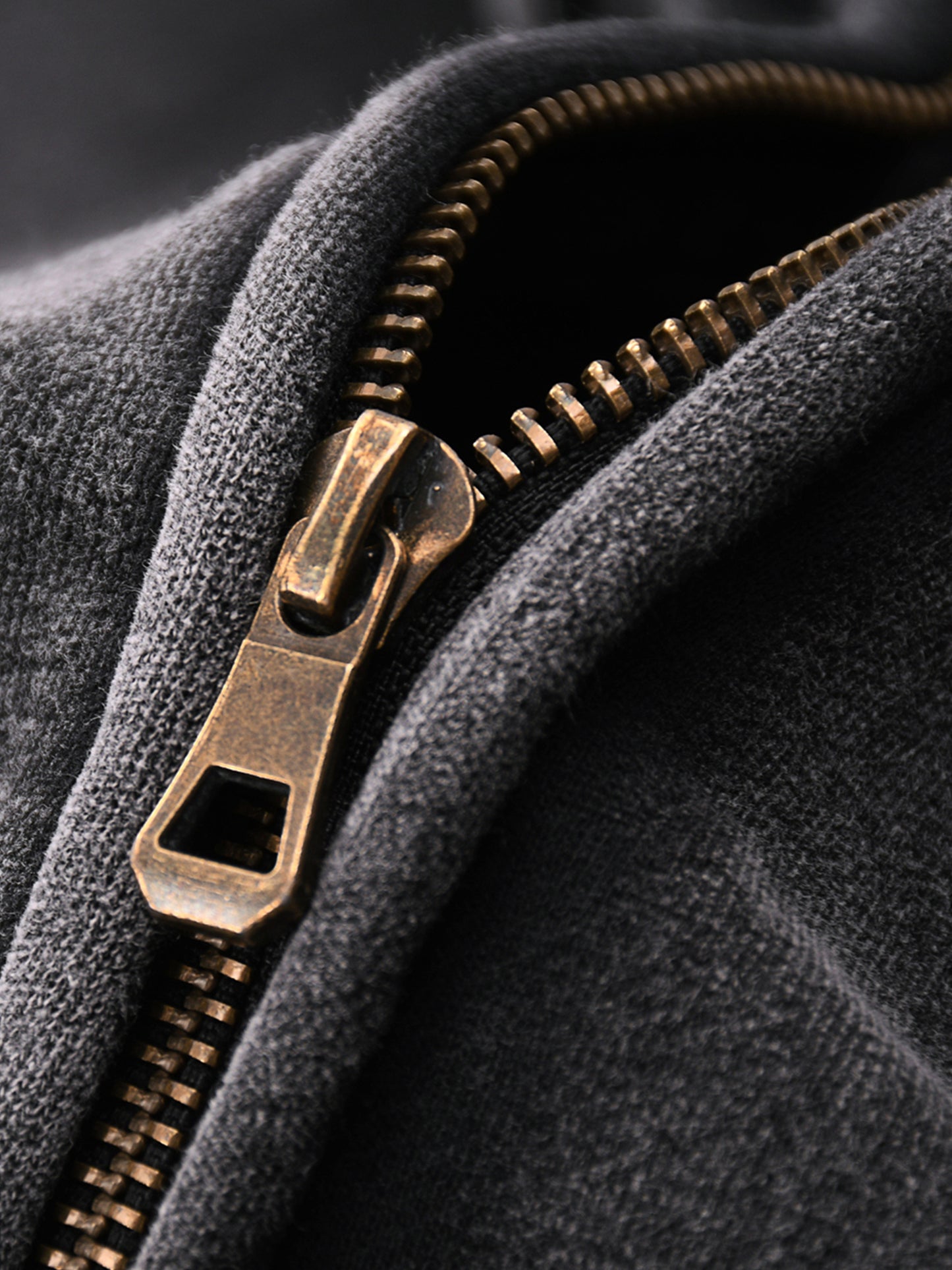 zip-through boxy hoodie